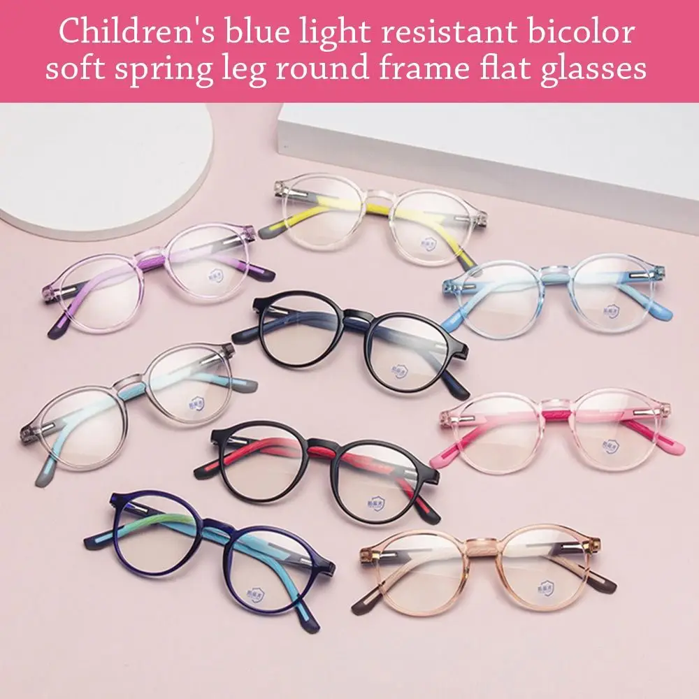 Blue Ray Blocking Kids Anti-blue Light Glasses Ultralight TR90 Computer Goggles Eye Protection Frame Eyewear Children Boys Girls