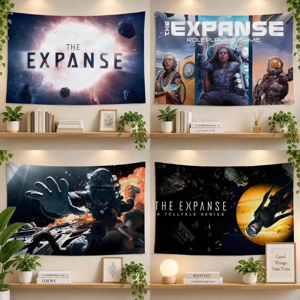 SciFi Expanse Space Future Flags Personalized Banner Flag Room Dorm Camping Picnic Garage Bar Outdoor Wall Decor