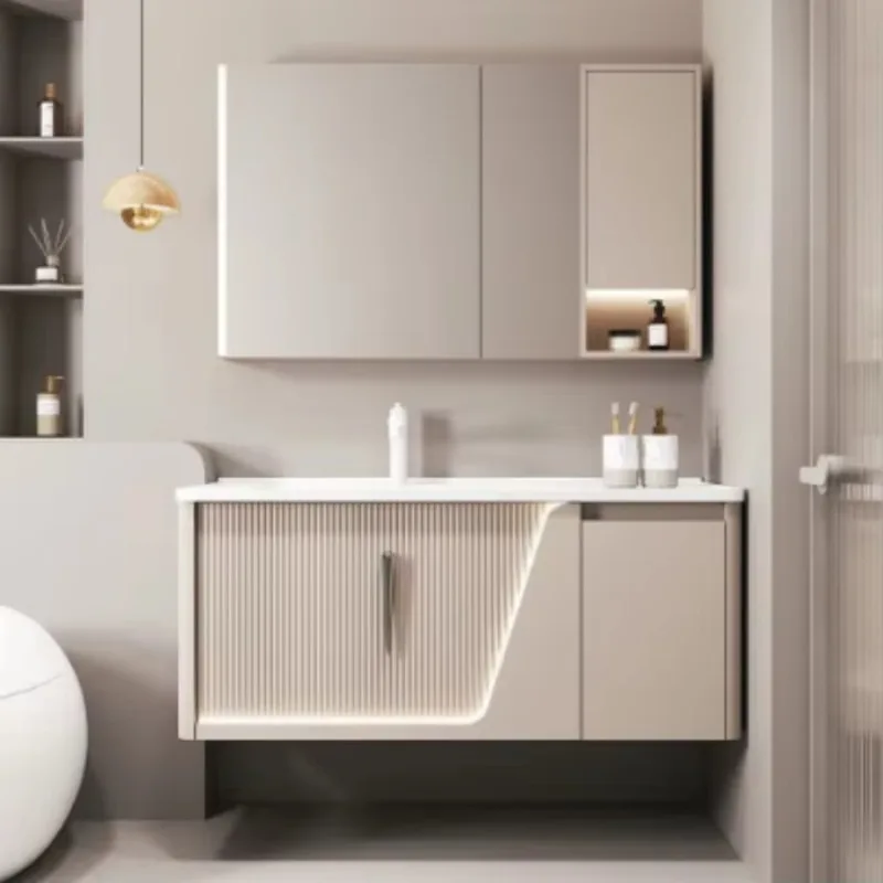 

Bathroom vanity sink combination bathroom cabinet with smart mirror rectangle