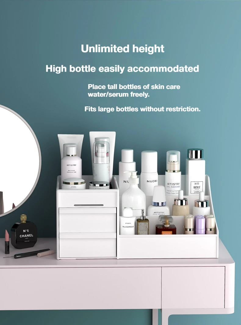 

Makeup Storage Box Available In Multiple Colors Desktop Organizer Suitable for Office Stationery and Makeup Storage Home Décor