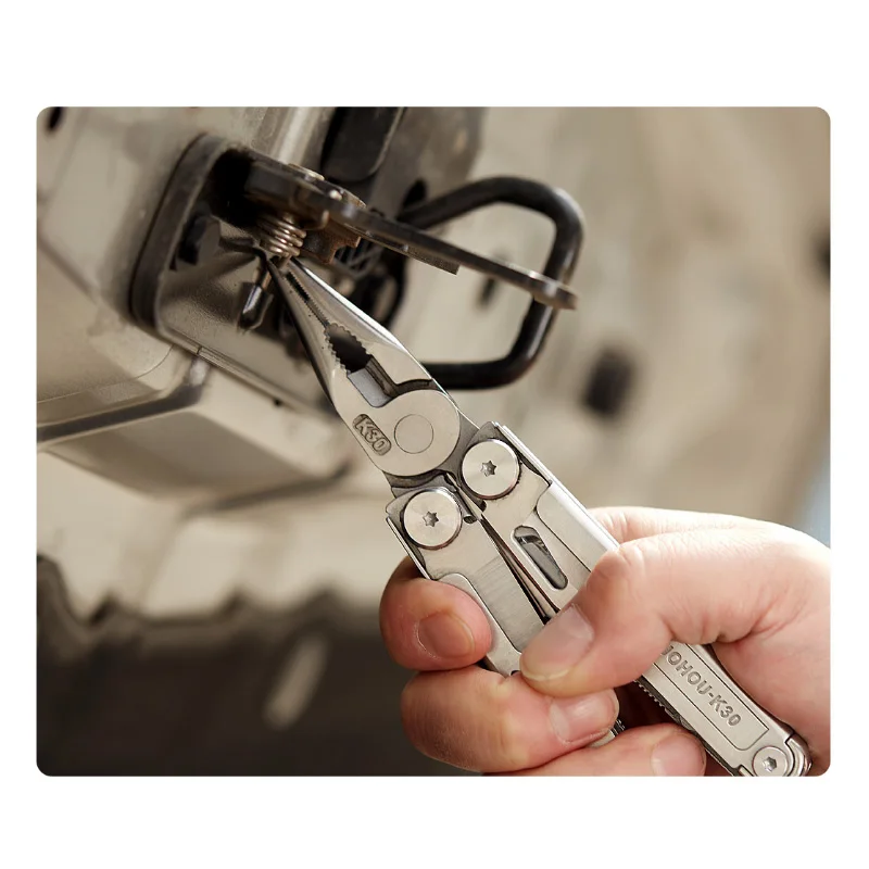 Huohou Pro Knife18-в-1 Многофункциональный нож HU0191 Открытый нож для инструментов 7cr17 Ножницы из нержавеющей стали Кемпинг Выживание