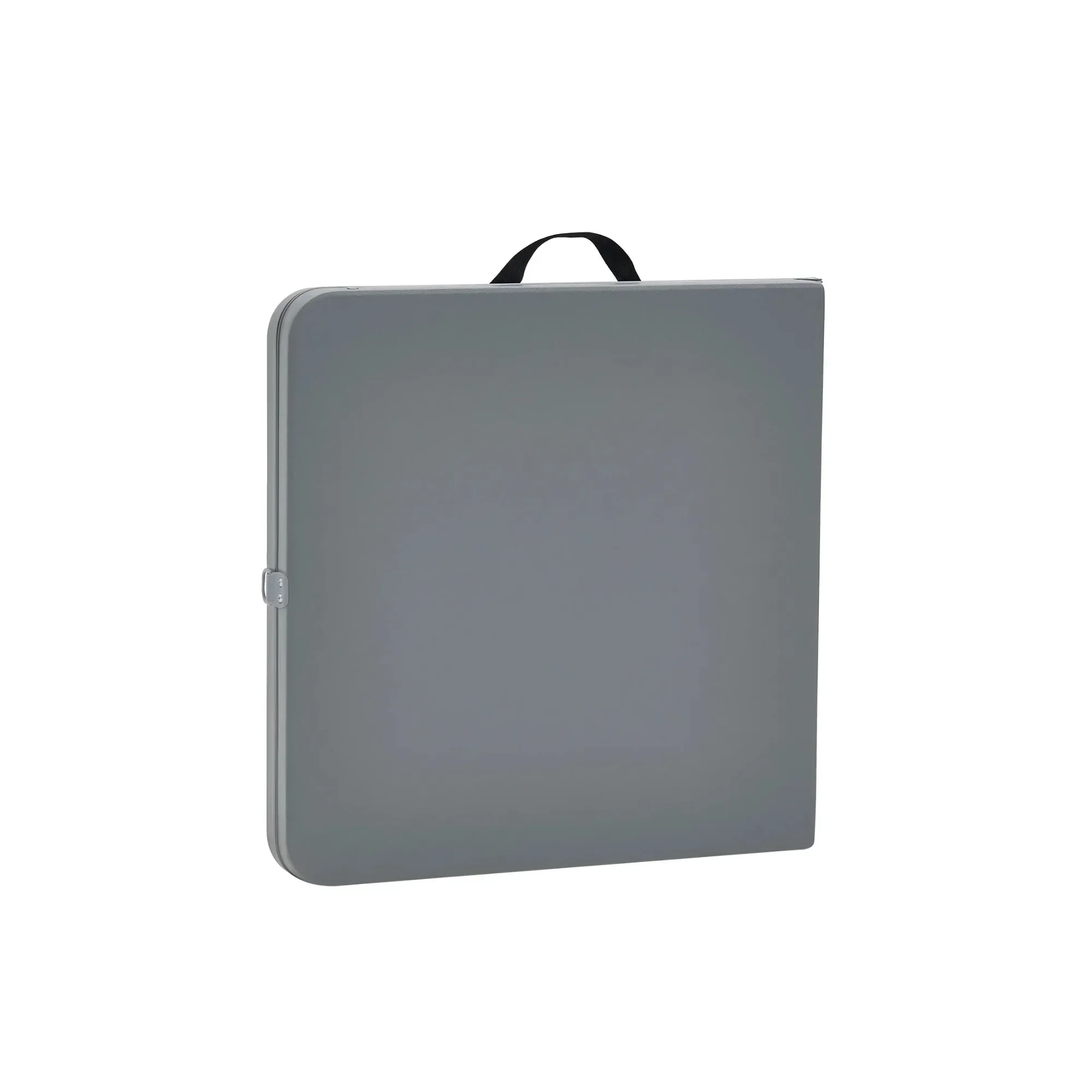 طاولة قابلة للطي بطول 4 أقدام قابلة للطي في النصف، رمادي