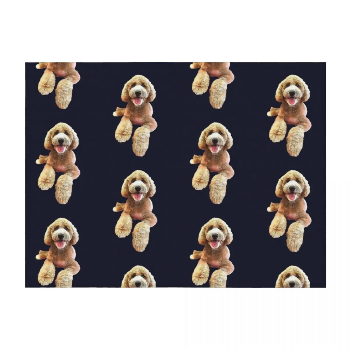 

Labradoodle Cute Cartoon Dog Throw Blanket Furrys Loose Blankets For Sofas Decoratives Blankets