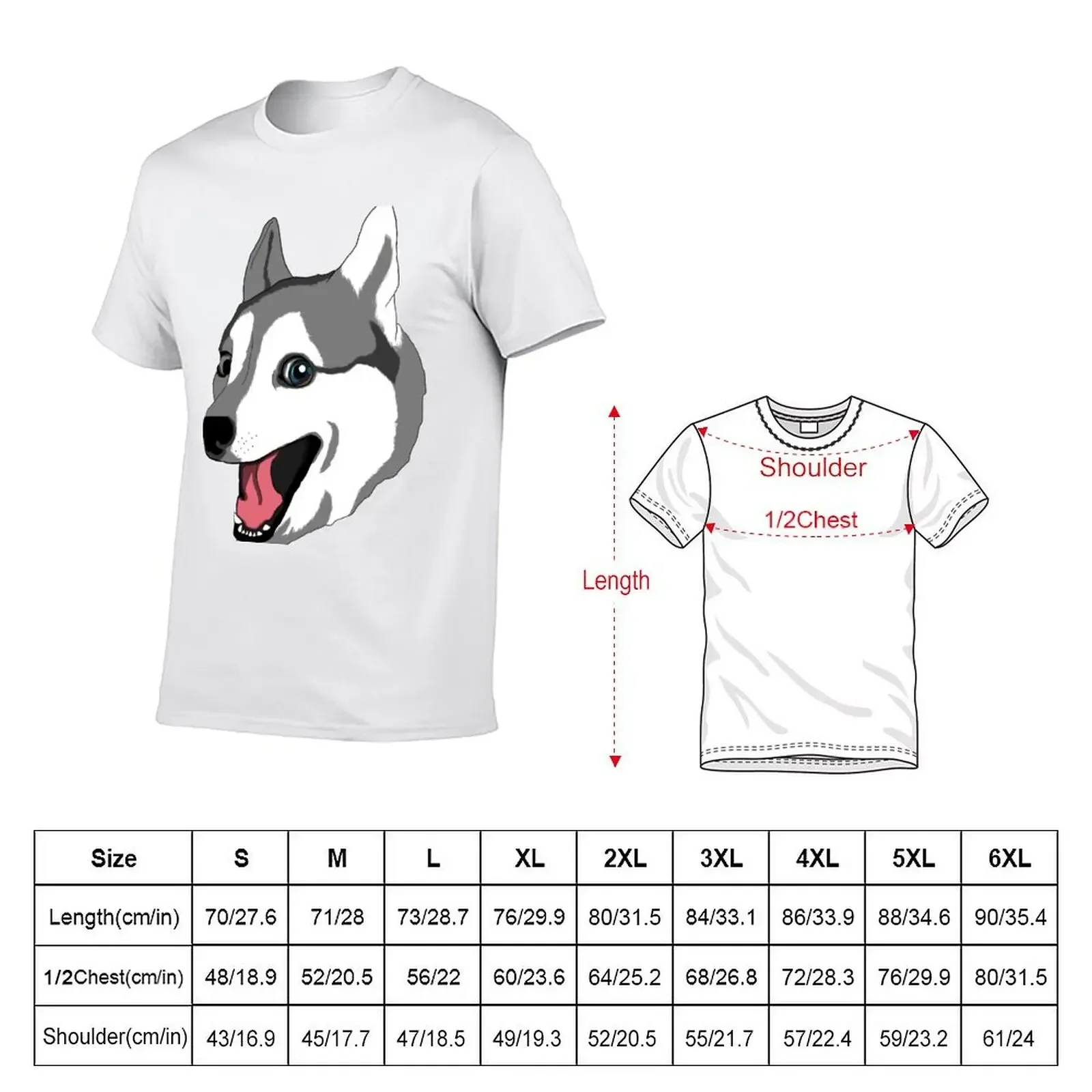 Happy Husky T-Shirt rapper graphic tees plus size tops graphics mens graphic t-shirts funny