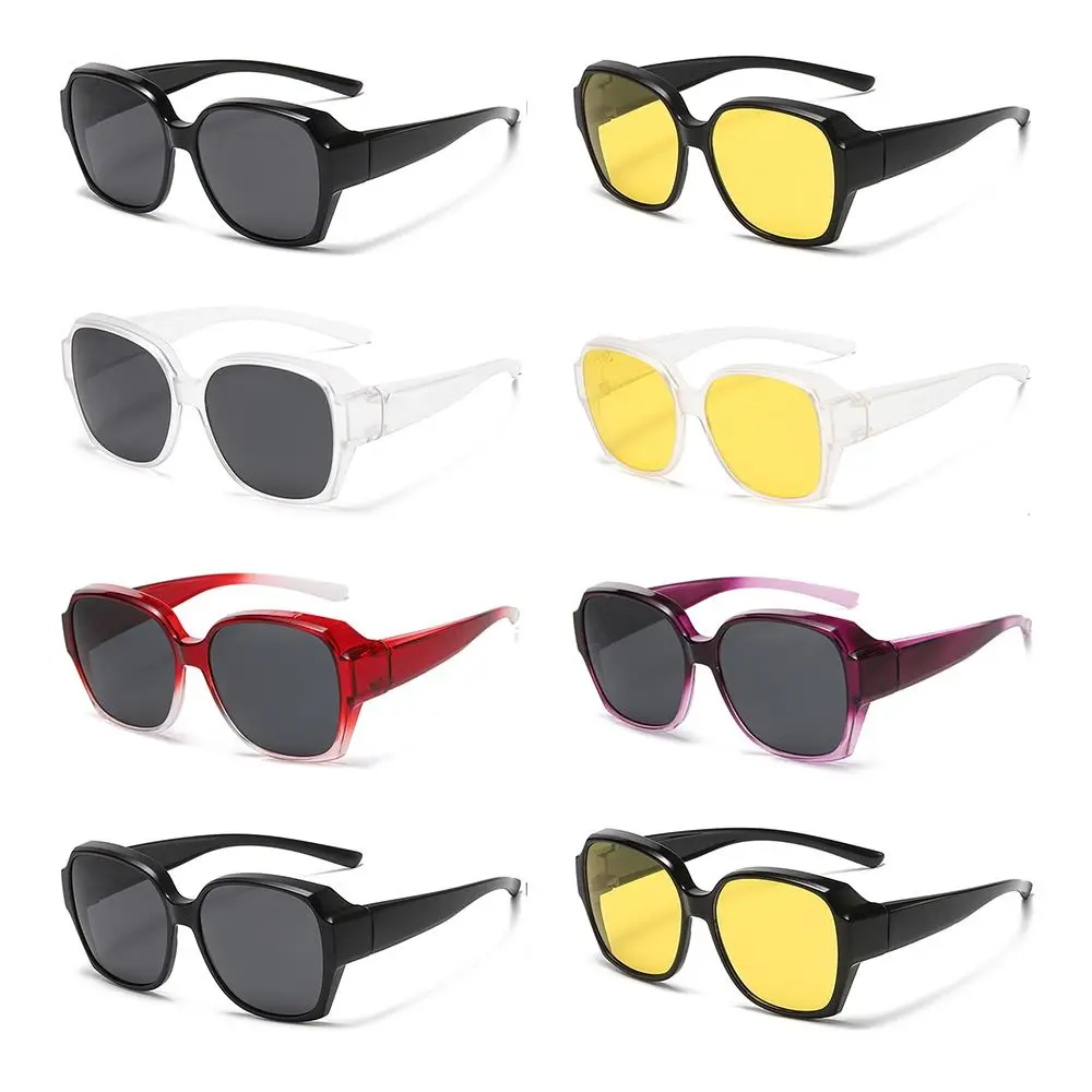 

Trendy Sun Glasses for Driving Riding Square Shades Polarized Fit Over Glasses Sunglasses Wrap Around