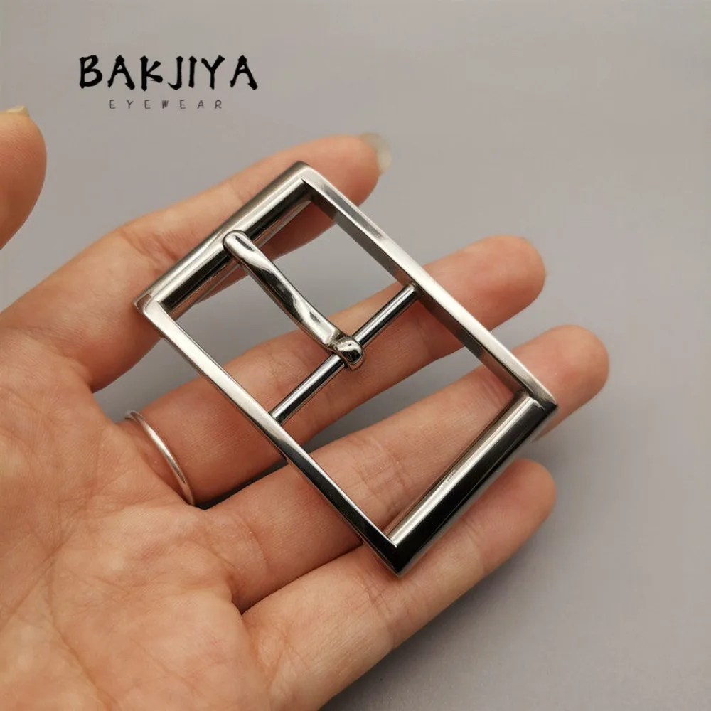 Pure Titanium Belt Buckle Head for Canvas Leather Pin Buckle, Men Titanium Anti Allergy Rust Waist Belt Accessory with Screws