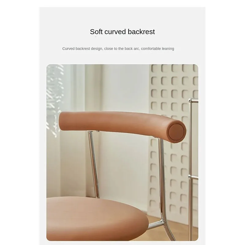 Dining Chairs Nordic Stackable Backback Dining Table Lounge Chairs For Household Living Room Kitchen Home Furniture Supplies image 5
