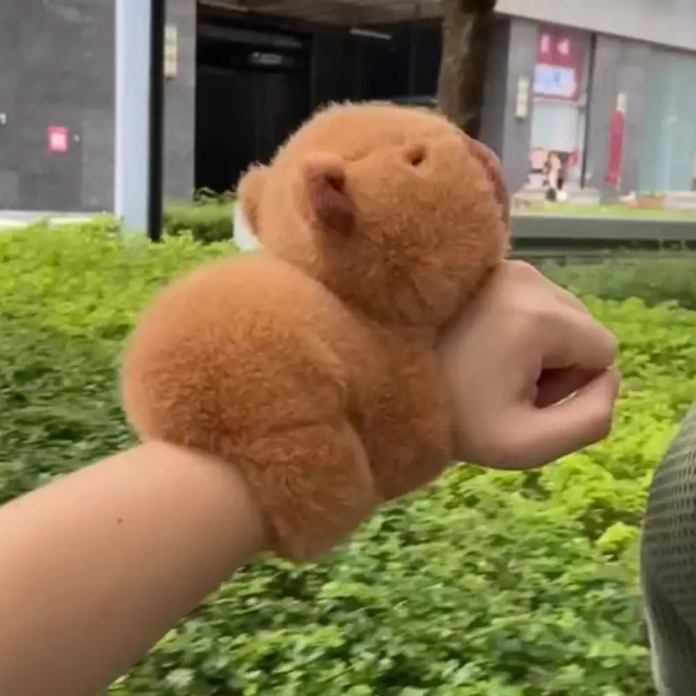 

Funny Capybara Slap Bracelets Cartoon Dolls Capybara Slap Wristband Huggers Slap Toy Gift