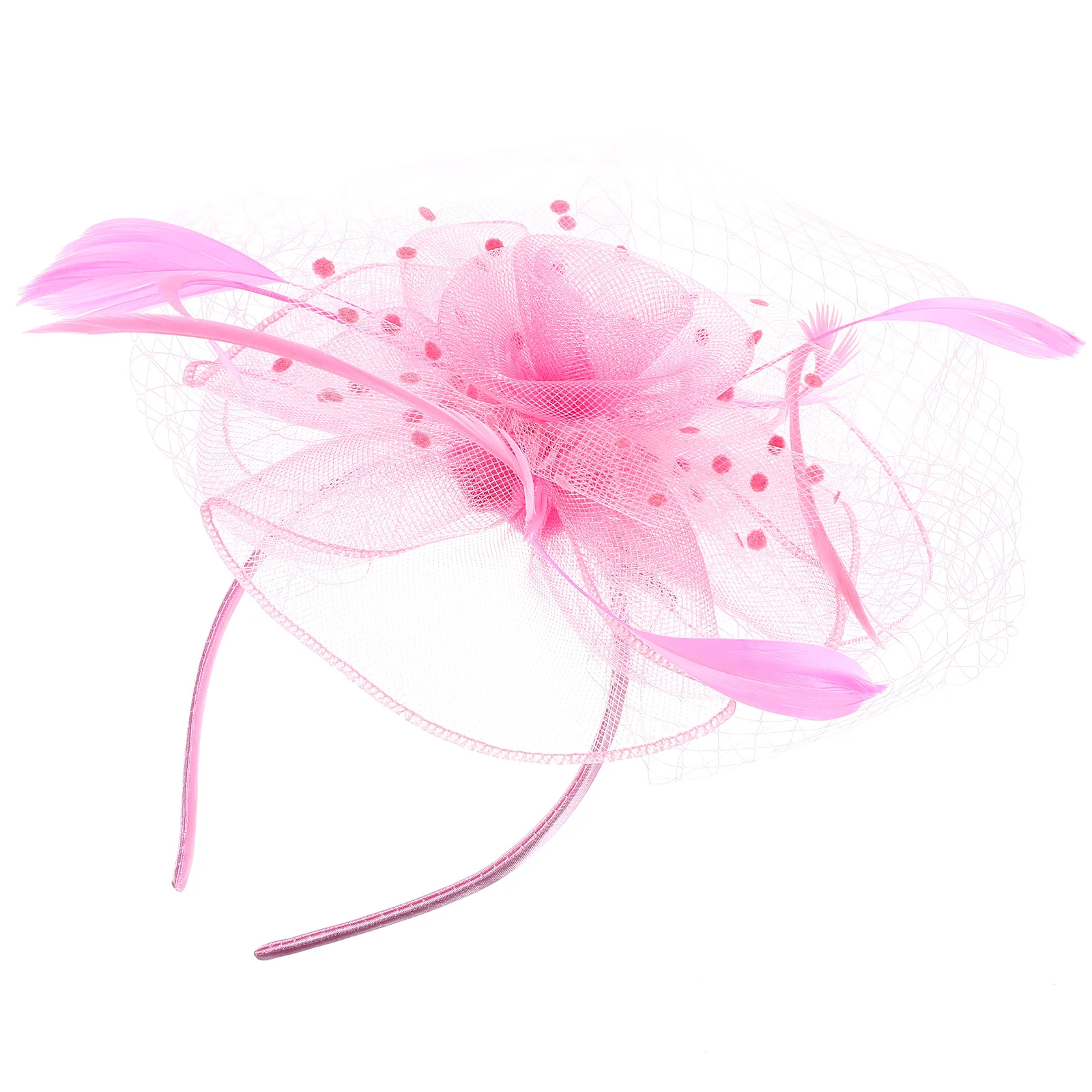 

Veil Headdress Mesh Fascinators For Women Wedding Bridal Accessories Plume Headb Hair Clips