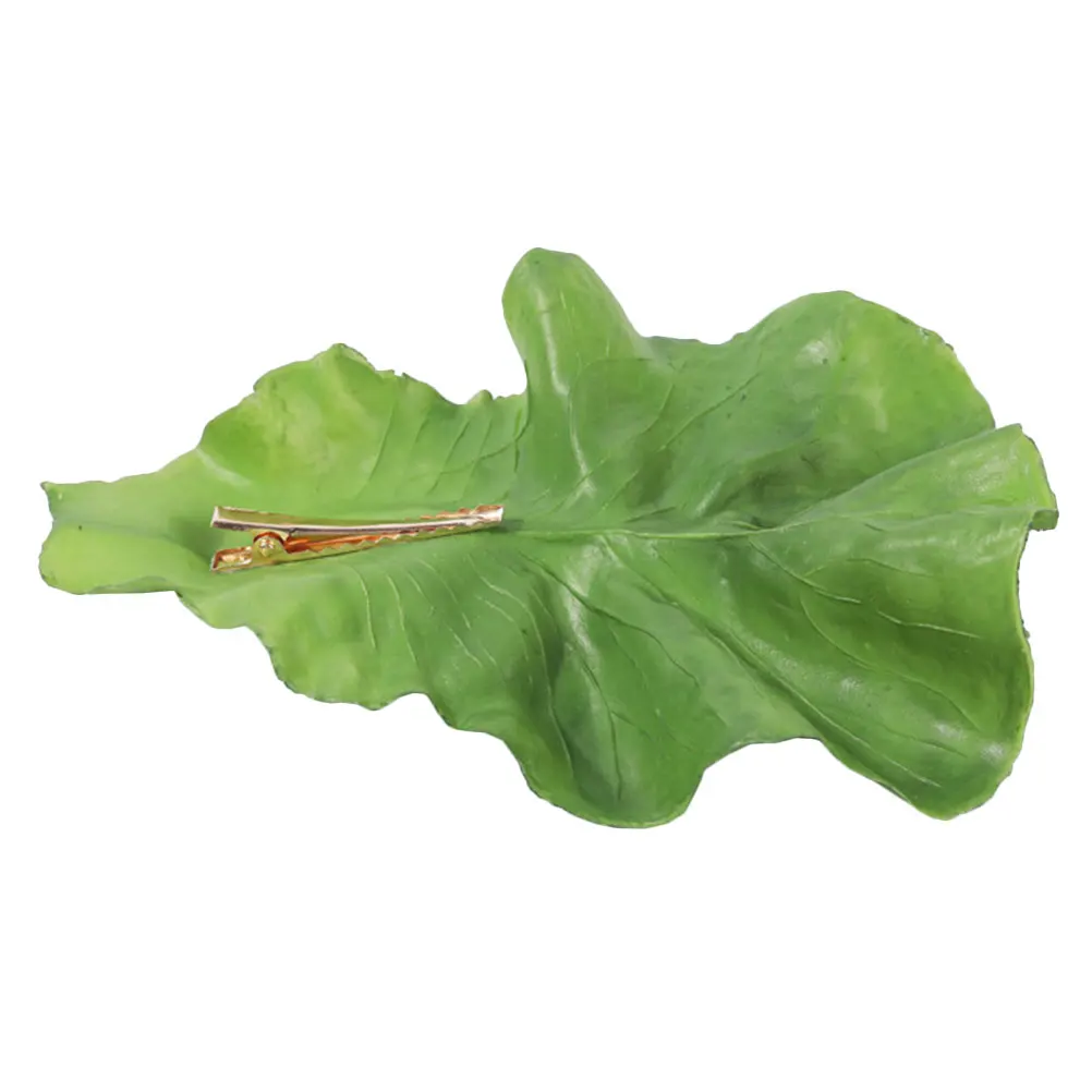 Lettuce Hair Clip Simulate Lettuce Hairpin Cute Funny Bang Hairpin Cosplay Hair Accessory Hair Clamp Brooch For Girl Women Decor