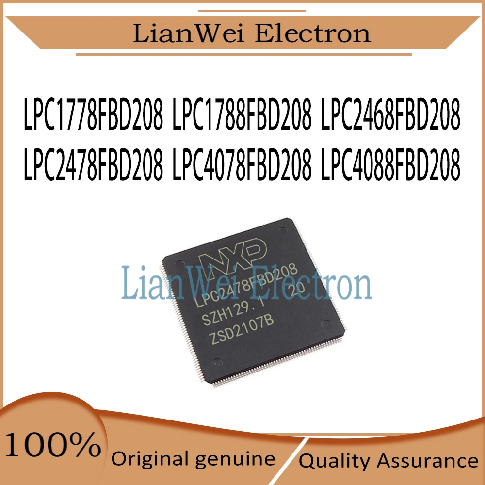 LPC1778FBD208 LPC1788FBD208 LPC2468FBD208 LPC2478FBD208 LPC4078FBD208 LPC4088FBD208 IC MCU Chipset LQFP-208