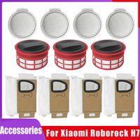 For Xiaomi Mijia Roborock H7 Handheld Cordless Vacuum Cleaner Front Rear HEPA Filter collection bag Rolling brush Accessories
