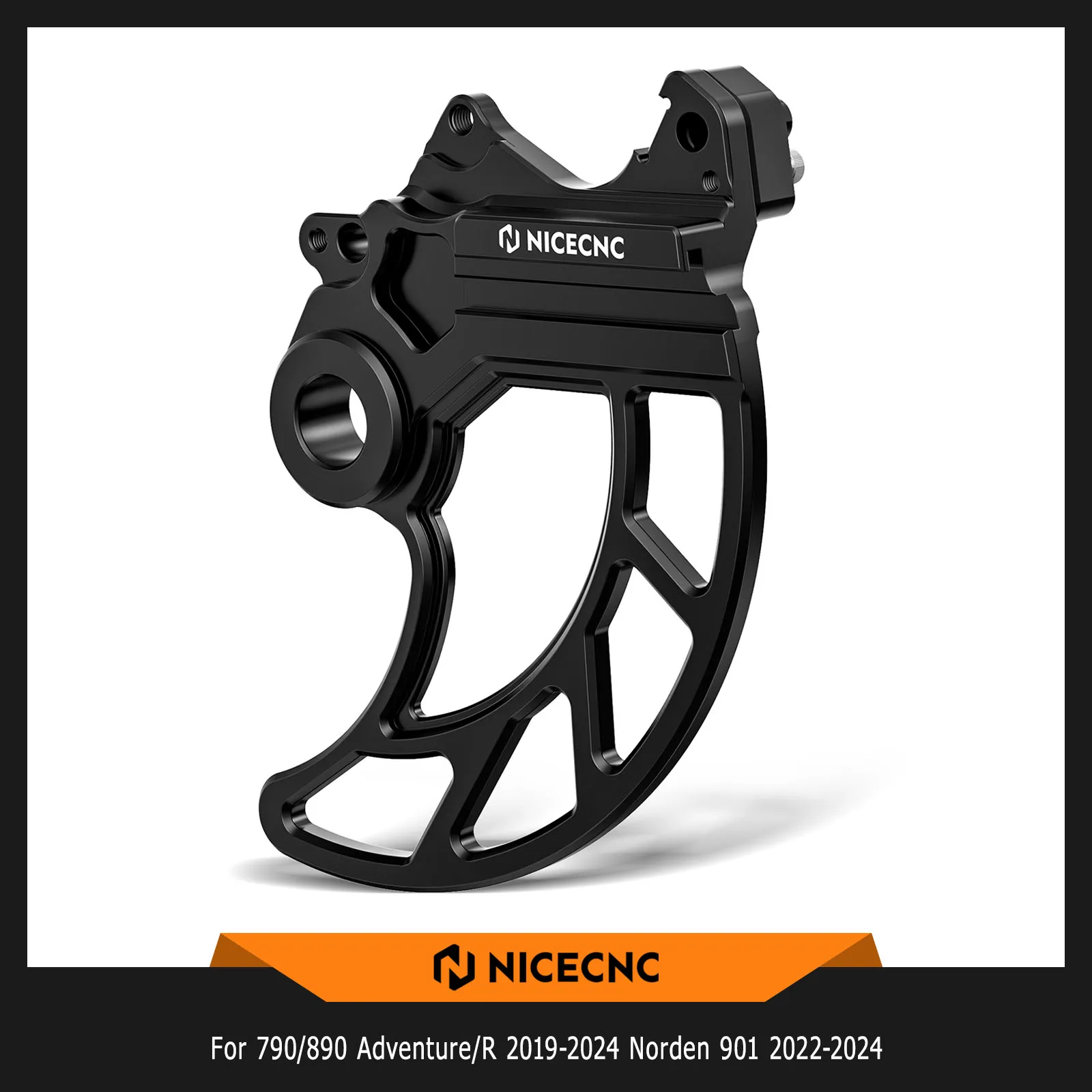 

NICECNC For KTM 790 Adventure /R 2019-2024 Motorcycle Rear Brake Disc Guard Caliper Guard For HUSQVARNA NORDEN 901 2022-2024