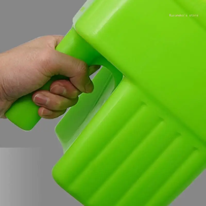 Plastic Feed Ice Scooper for Commercial Restaurant Large Capacity Green