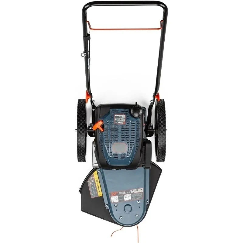 

22-дюймовые образцы с резиновыми колесами .14 дюйма, газовыми колесами с высоким колесом, ходом за кусторезом и триммером для струн,