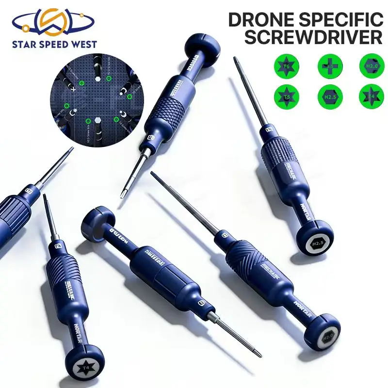 

Профессиональный набор отверток MECHANIC для ремонта дронов: износостойкие биты, подшипник с шумоподавлением для быстрого снятия винтов и ремонта