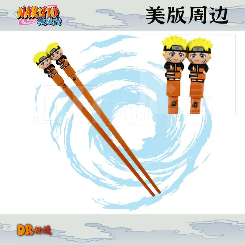 Anime Naruto Chopsticks Dinnerware Chinese Tableware Japanese Kitchen Accessories Cartoon Peripheral Gifts Chinese Snack Sushi