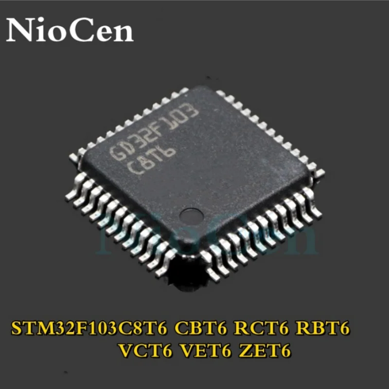 STM32F103C8T6 STM32F103CBT6 STM32F103RCT6 STM32F103RFT6 STM32F103VCT6 STM32F103RET6 STM32F103C6T6 STM32F103 série STM32 chip ic