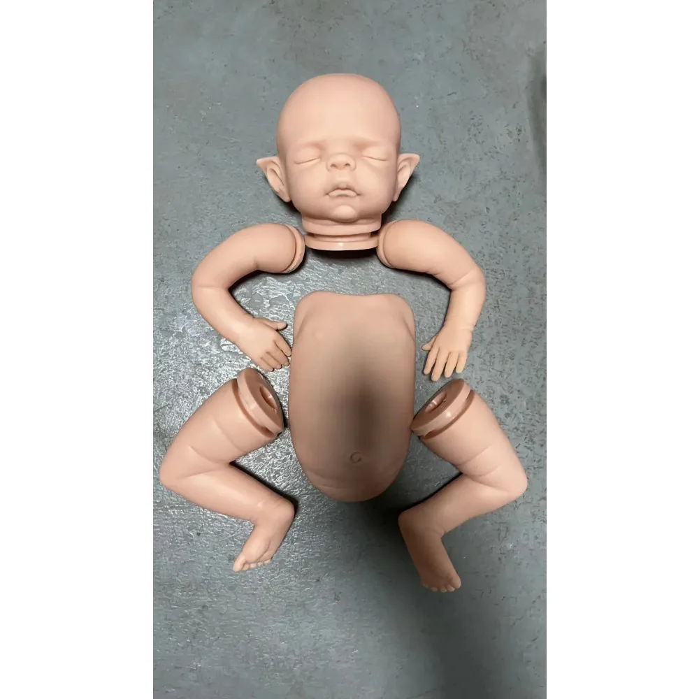 

16Inch Reborn Doll Kit Pumpkin Pixie with Belly Plate and Cloth Body Unfinished Unpainted Doll Parts with Body Muñeca Kit Reborn