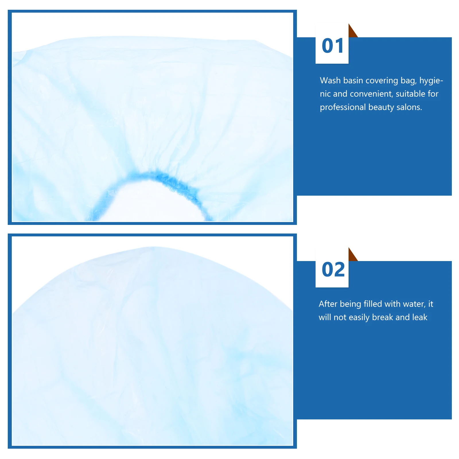 300 peças saco de bacia de beleza descartável forro de banheira de pés embrulho ou forros de banheira