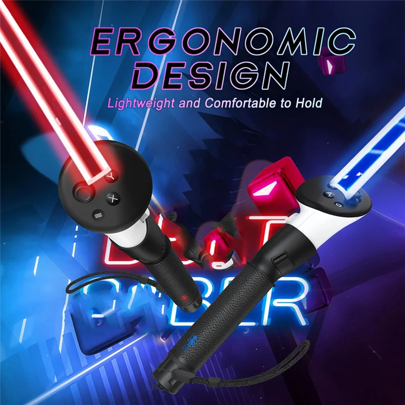 A32T-Dual Light Saber For Oculus VR Controllers Handle New Accessory For VR Games