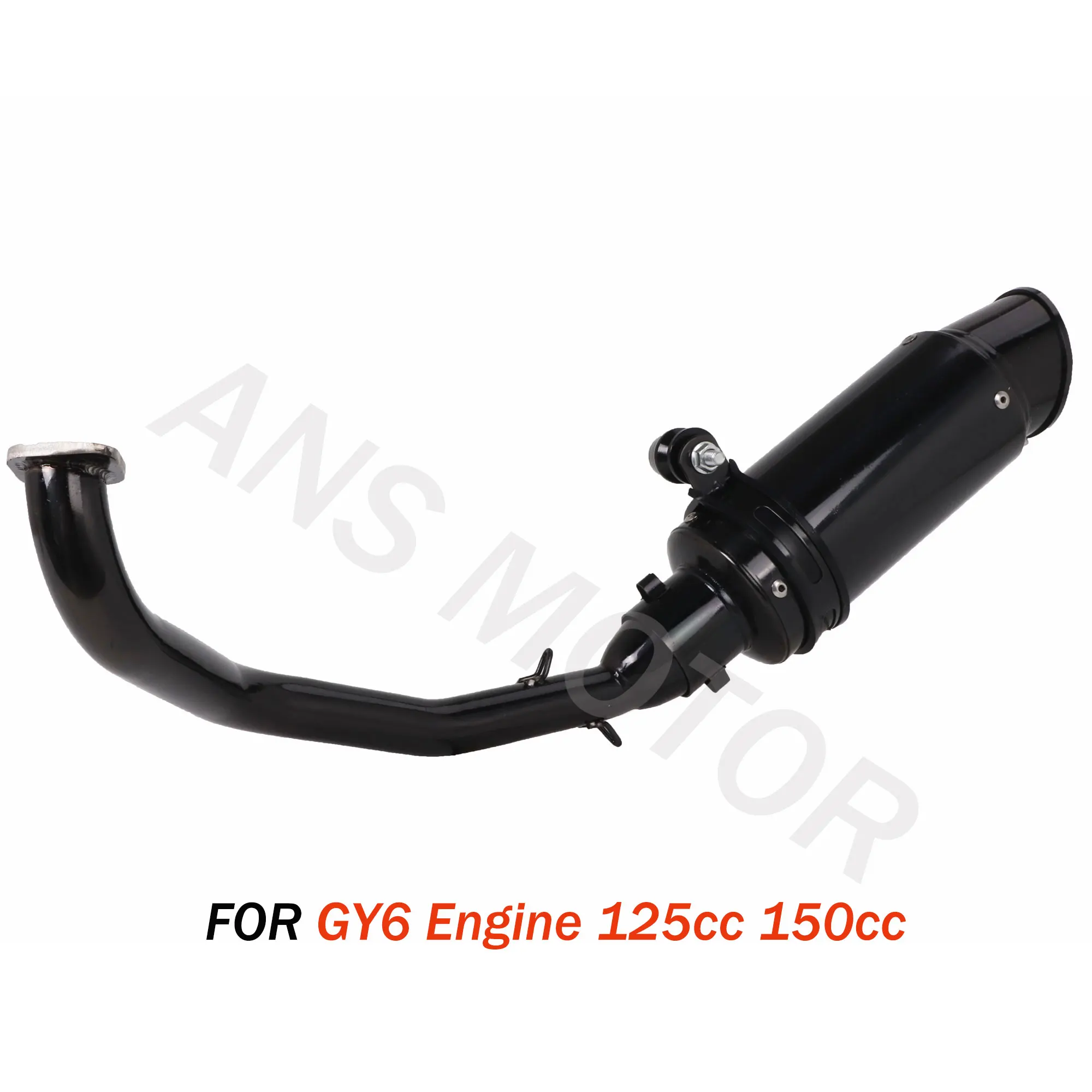 Motorcycle Exhaust System Slip On Exhaust Muffler Tail Pipes For GY6 Engine 125cc 150cc Scooter Moped ATV