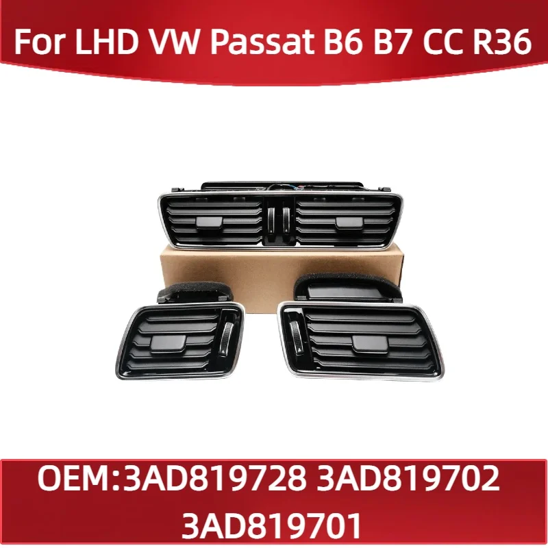 

3AD819728 для LHD VW Passat B6 B7 CC R36 Передняя приборная панель Выходное отверстие для кондиционера Вентиляционные отверстия для кондиционера 3AD819702 3AD819701