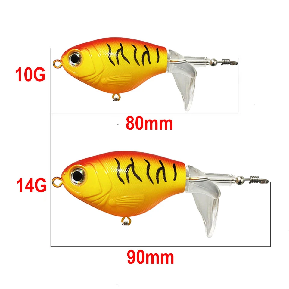 WALK FISH 1PCS 10/14g Whopper Fishing Lure For Fishing Tackle Floating Rotating Tail Catfish Lures Artificial Baits Crankbait