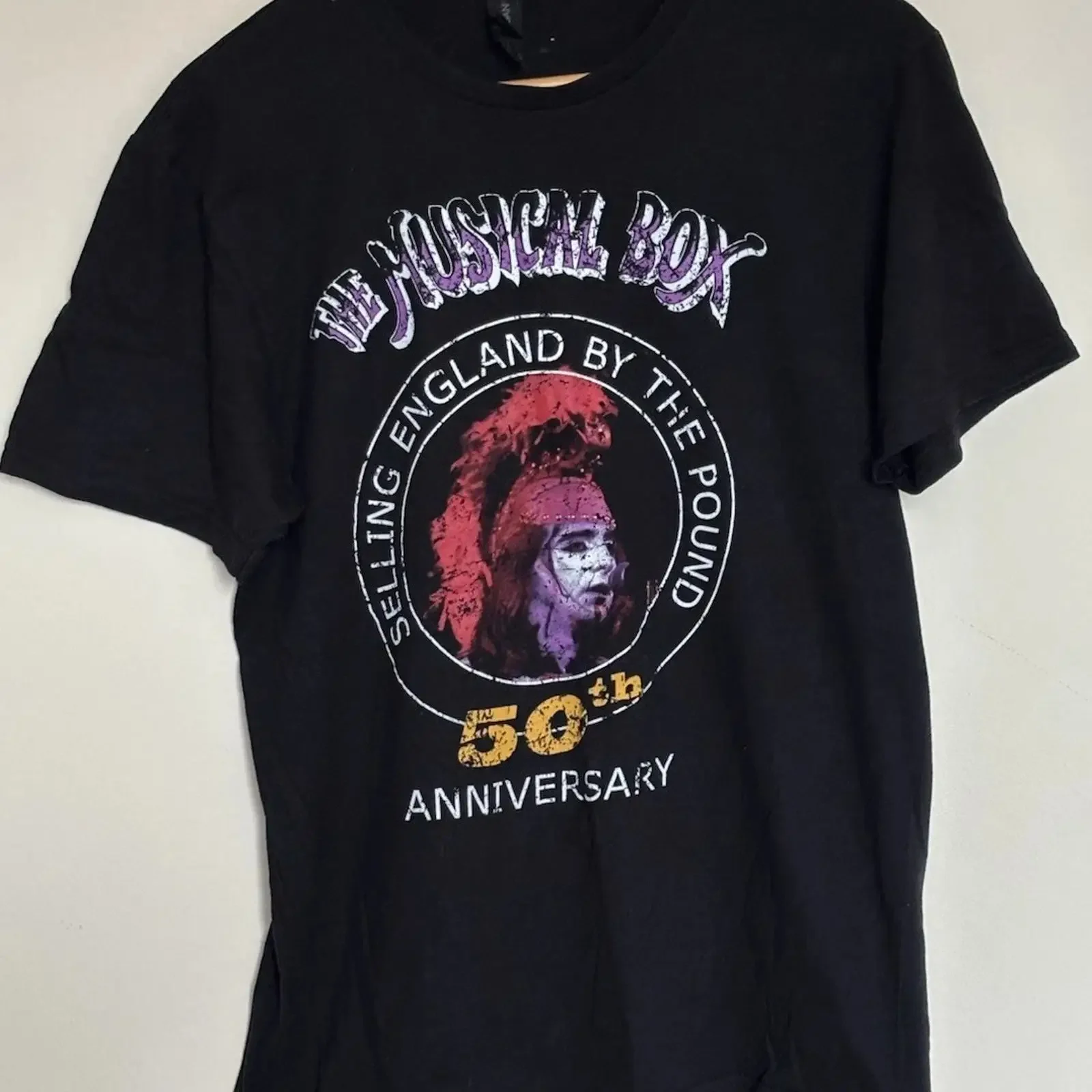 The Musical Box Selling England By Pound 50th Anniversary T Shirt Herren Medium vintage Washed Stretched Breathable Comfortable