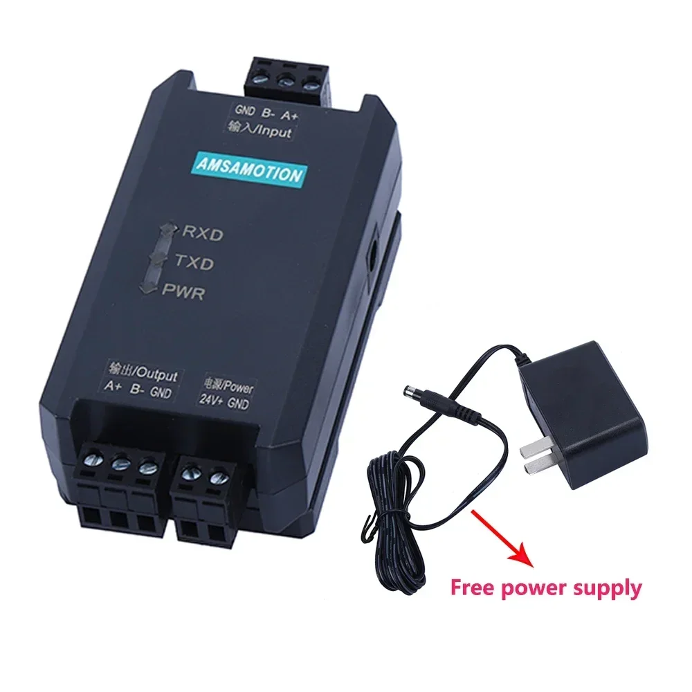 

AMSAMOTION Industrial grade RS485 repeater High-performance photoelectric isolation signal anti-interference extended amplifier