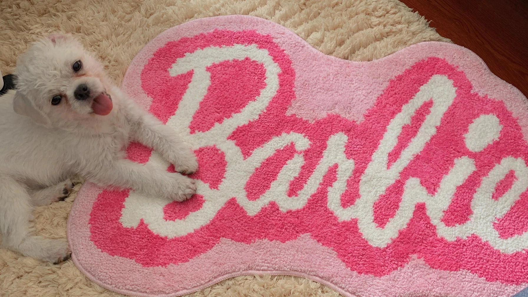 Barbie carpet plush floor mat home starter indoor pink cute room decoration wedding mat floor mat ins blanket