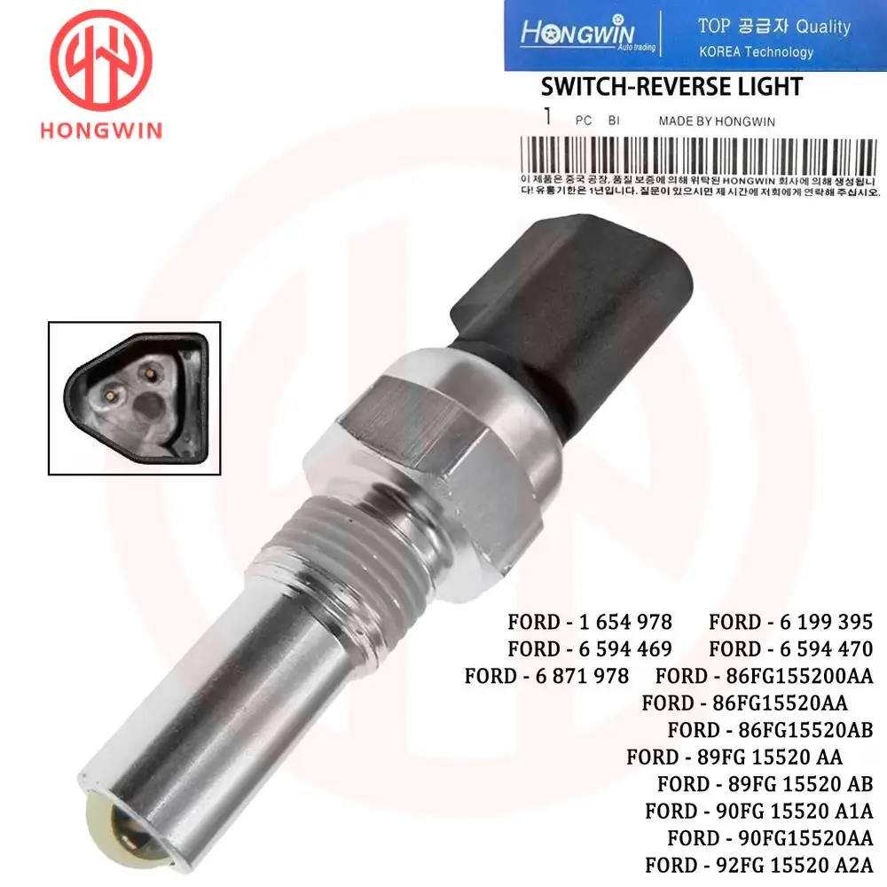 Interruptor de Luz de Ré 6871978 92FG-15520-A2A Compatível com Ford Escort Mondeo Fiesta Orion 1985-1996 90FG15520AA 90FG15520A1A 86FG15520AA