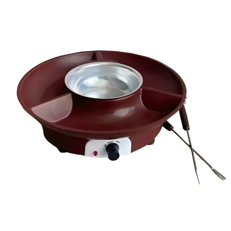 

ABMS-Electric Fondue Set, With Fork, Chocolate Melting Pot, Chocolate Melting Candy Melting Fondue Pot US Plug
