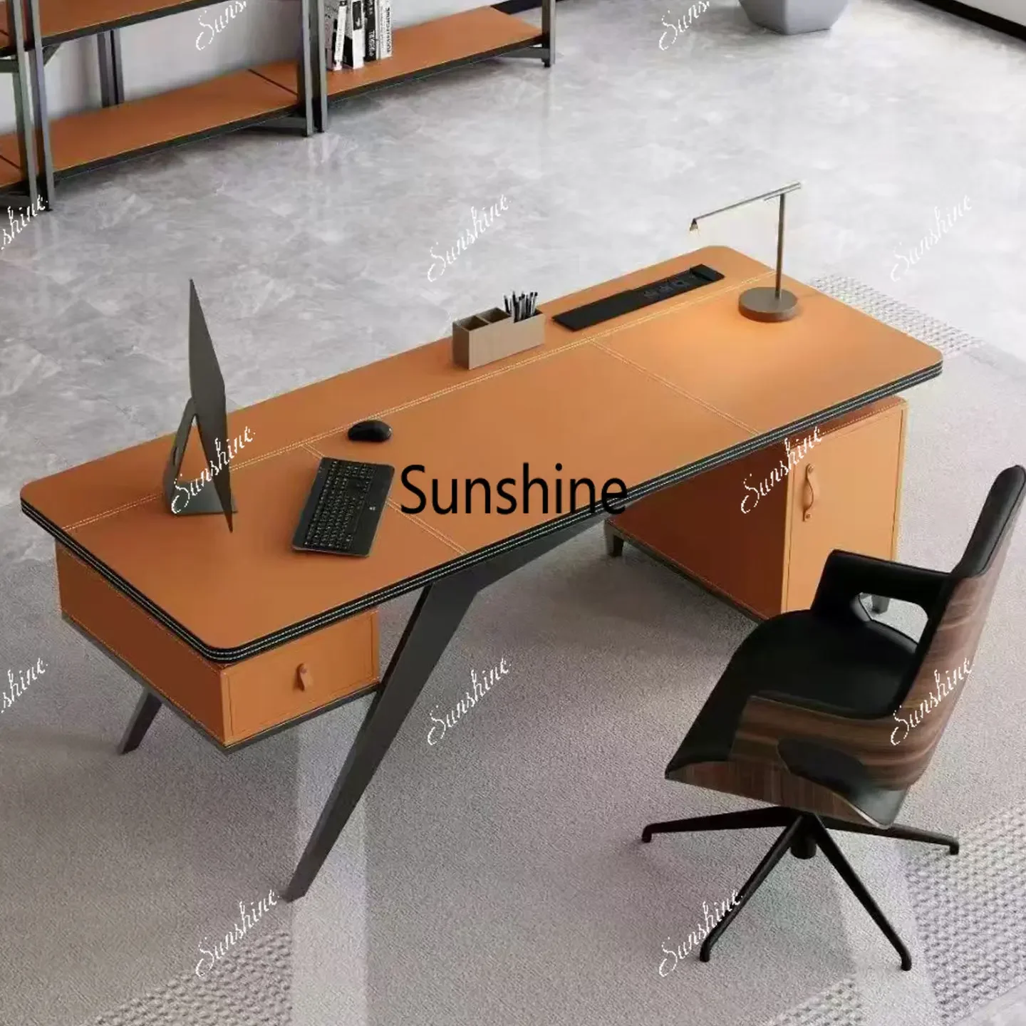 Light luxury desk high-end atmosphere boss supervisor deskTJ
