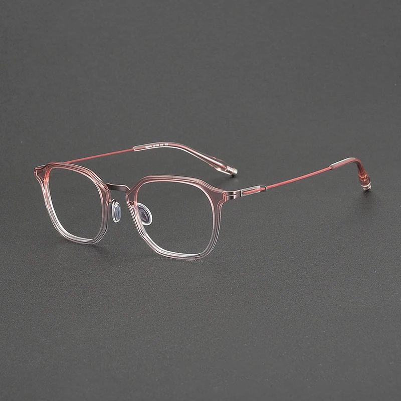 

Оправы для очков унисекс в стиле ретро из чистого титана — модные сверхлегкие повседневные очки, простой дизайн, ацетатные очки для всех