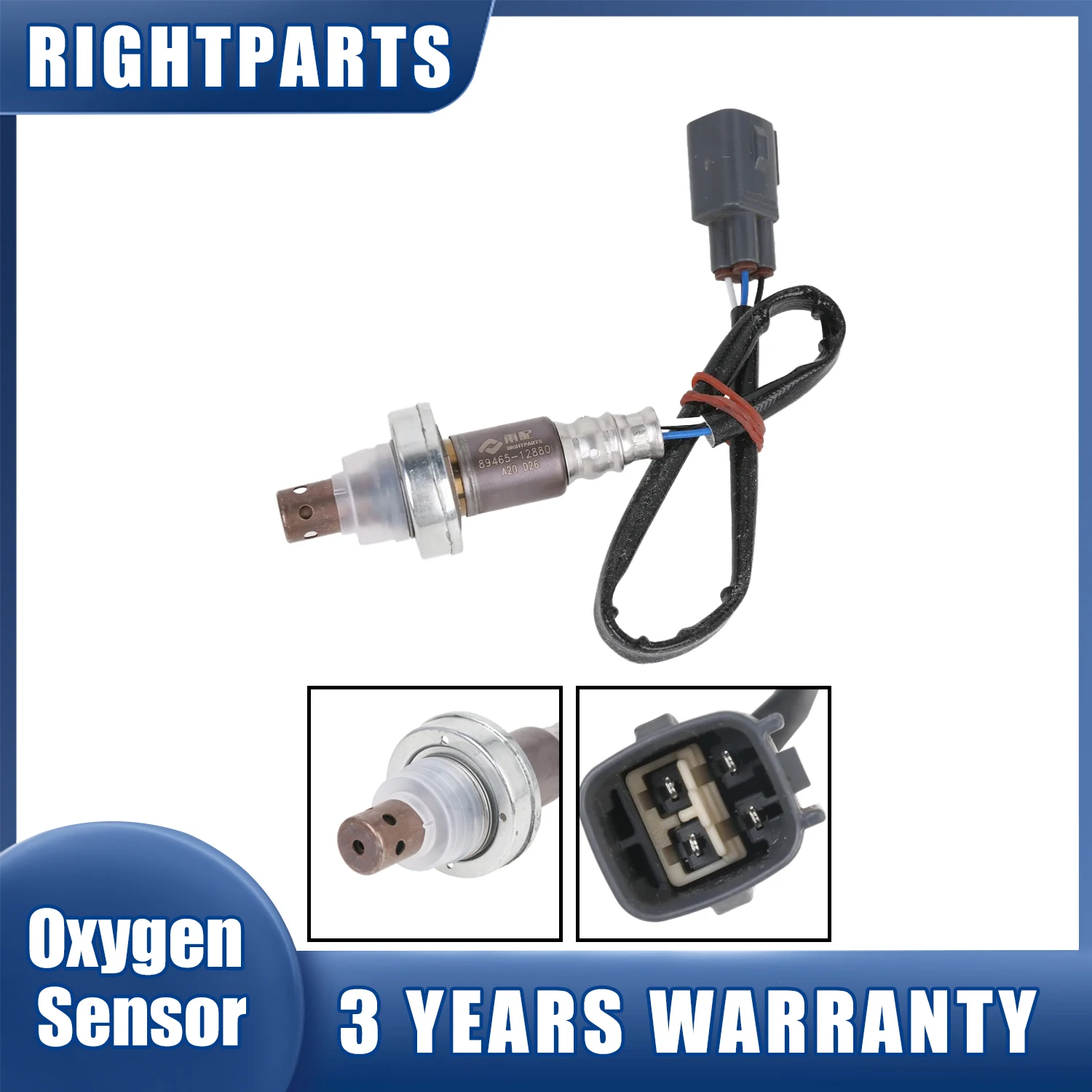 RIGHTPARTS 89465-12880 Lambda Probe Oxygen O2 Sensor Fit  89465-02310 for Toyota COROLLA SED 2006-2014 Auris 2007-2012 1.6L