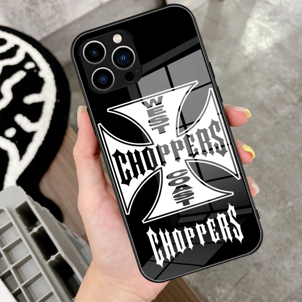 For IPhone 15 Choppers Austin Texas West Coast Phone Case Tempered Glass FOR IPhone 14 13 11 12 Pro MAX XR XS MINI Covers