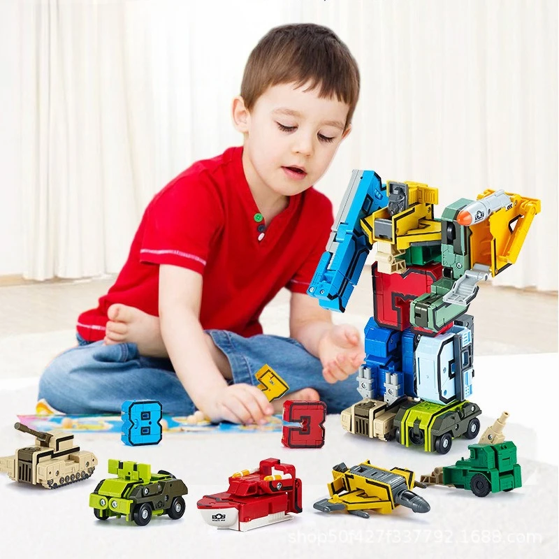 Transformers digitales Juguetes para niños al por mayor: Transformers Combiner Assembly Robot Juguetes para niños y niñas - Educativo