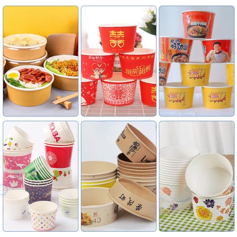YG Paper Cup Making Machine Automatic Paper Cone Cake Cup Salad Kraft Take Away Rice Soup Paper Bowl Make Machine