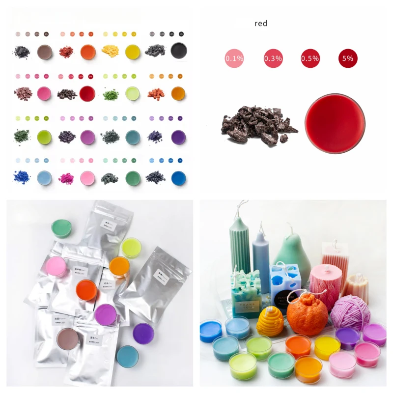 5g/10g of Handmade Candle Colour Powder Block Pigment DIY Handwork Making Creative Aromatherapy Candle/wax Sheet Dyeing Agent