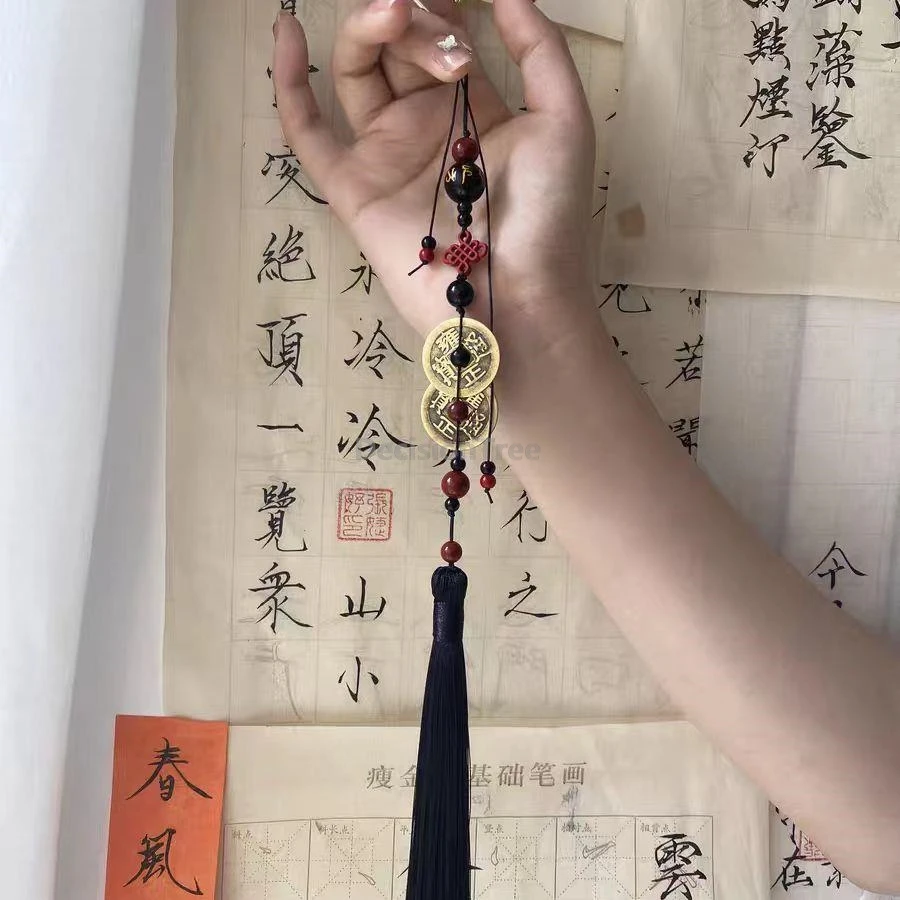 

2025 copper coin hanfu chain retro elegant tassel waist hanging accessory new chinese style horse face skirt versatile ornament