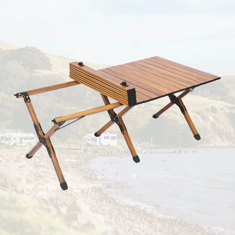 

Портативный алюминиевый складной стол для кемпинга, пикника, пляжа, барбекю, легкий, компактный, с сумкой для переноски