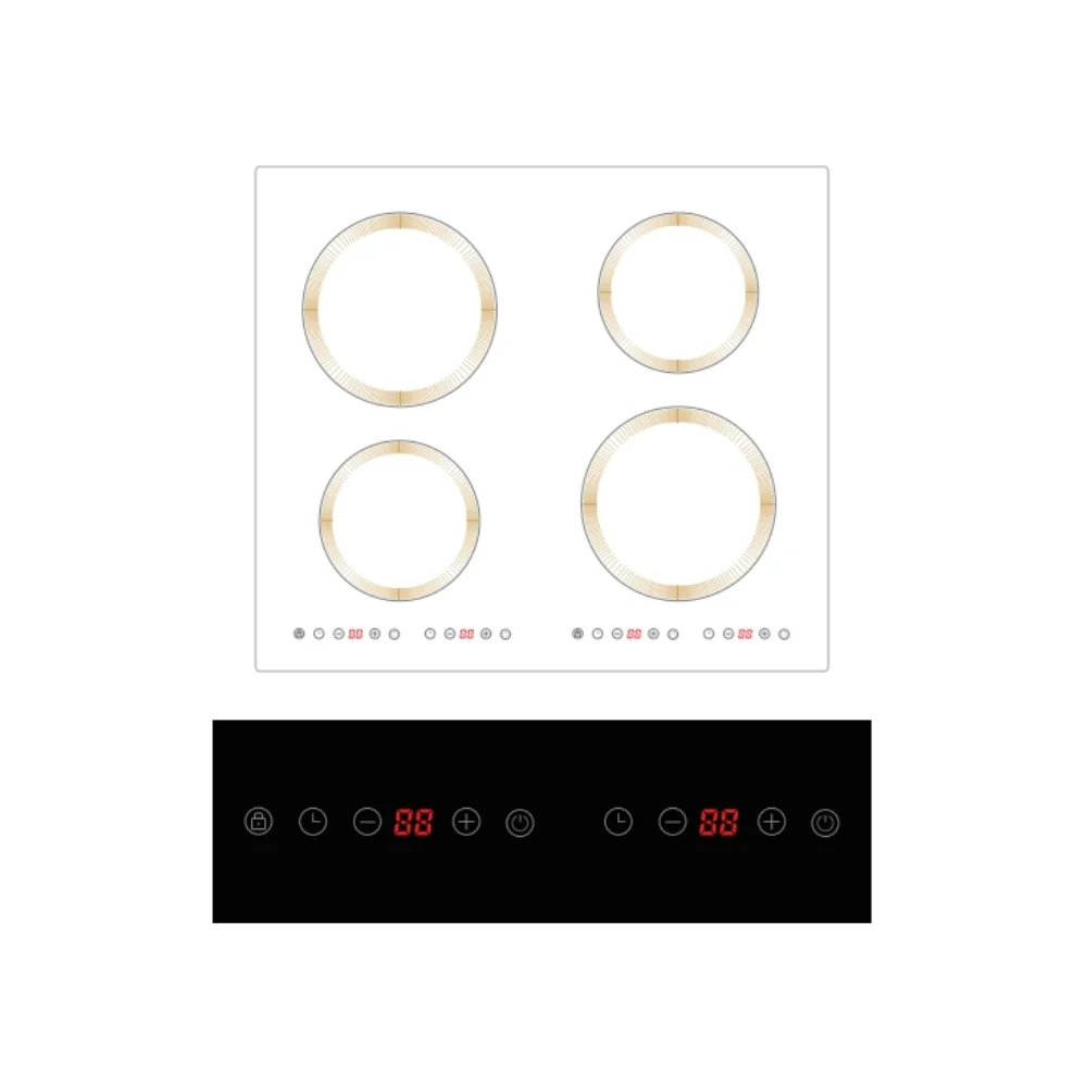 Venda quente China Inteligente Comercial Built-in 4 Queimadores Fogão Elétrico de Indução para Cozinha Casa