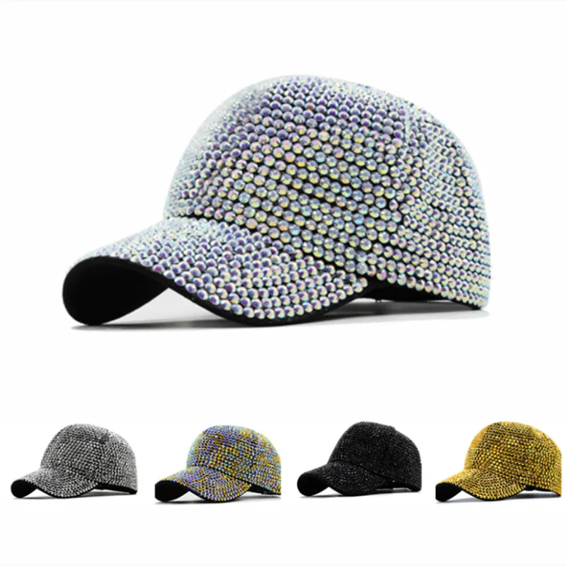 

Baseball Cap Sun Hat Rhinestone Sequin Cap Diamond Bling Hat Cute Cool Summer Hats Fashionable Trucker Hats for Women Men