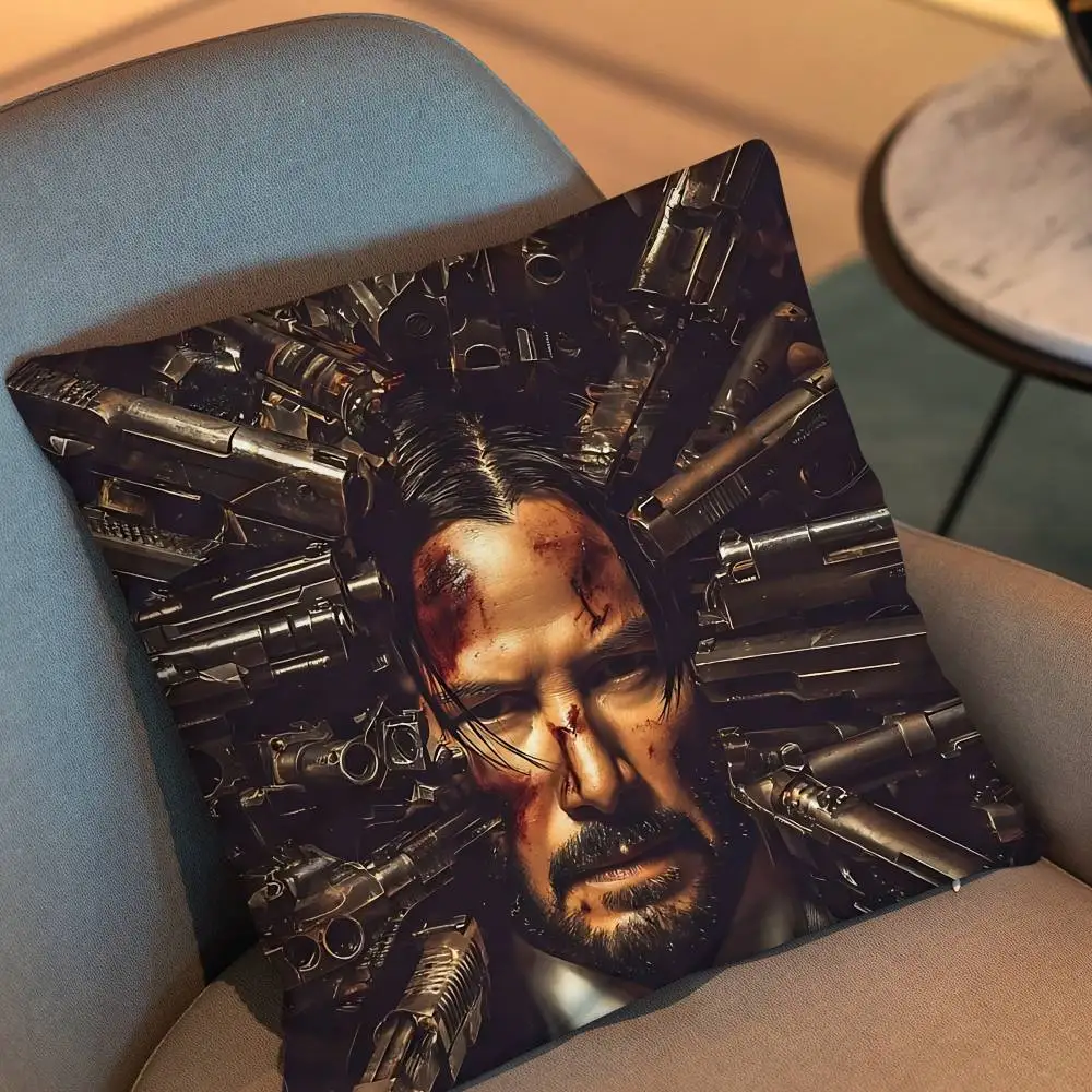 Super Agent John Wick   room decor para regalar pillow cover living room sofa cushion cover bedroom room bed pillow cover