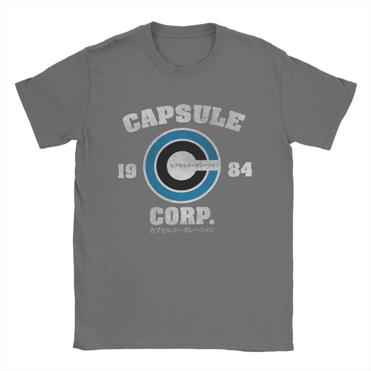 Capsule Corp Japanese Anime T Shirts for Men Pure Cotton Novelty T-Shirt O Neck Tee Shirt Short Sleeve Clothing Printed image 5