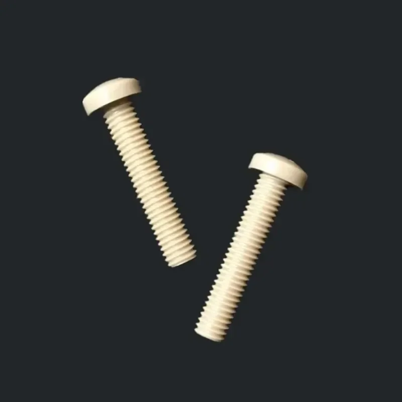 

OnKCdsMo 2pcs M5 High temperature resistant pan head PEEK bolt screws Round head cross Highs strength bolts Phillips 8mm-30mm le