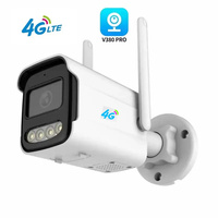 V380 Pro 4G SIM Card Security Camera Outdoor 4MP CCTV Camera Dual Light Source Intelligent Switching Full Colour Night Vision