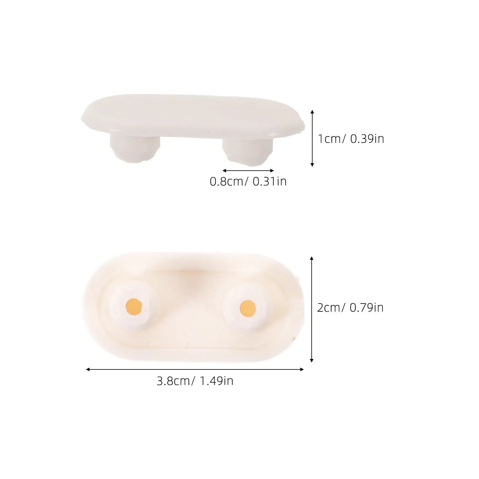 4Pcs Toilet Seat Bumpers Noise Reduction Soft Cushion Pads Stabilizer Set Bathroom Toilet Lid Shock Absorber Replacement Parts