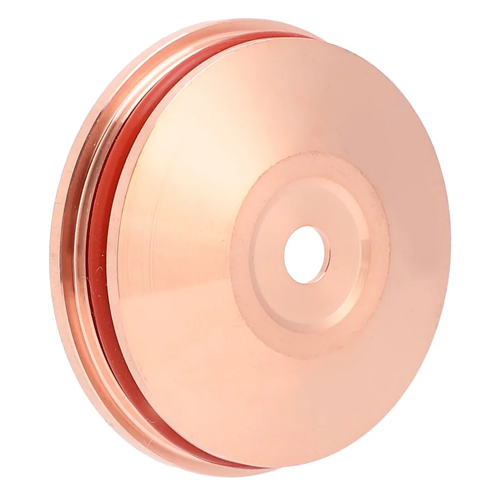 Brass Protective Cap Nozzle 130A Rated Shield Fit Welding Nozzle Cap High Temperature Oxidation Plasma Cutting Consumable